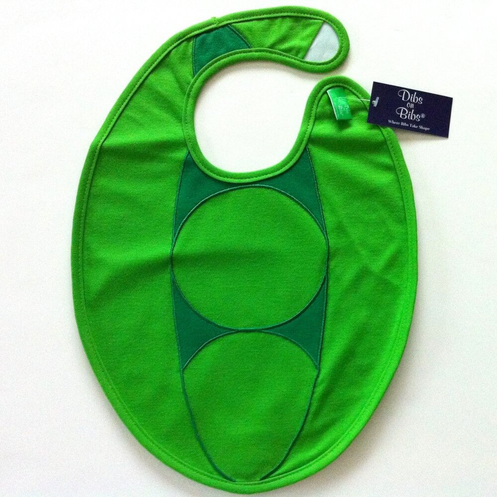 Dibs on Bibs, Peas in a Pod Baby Bib